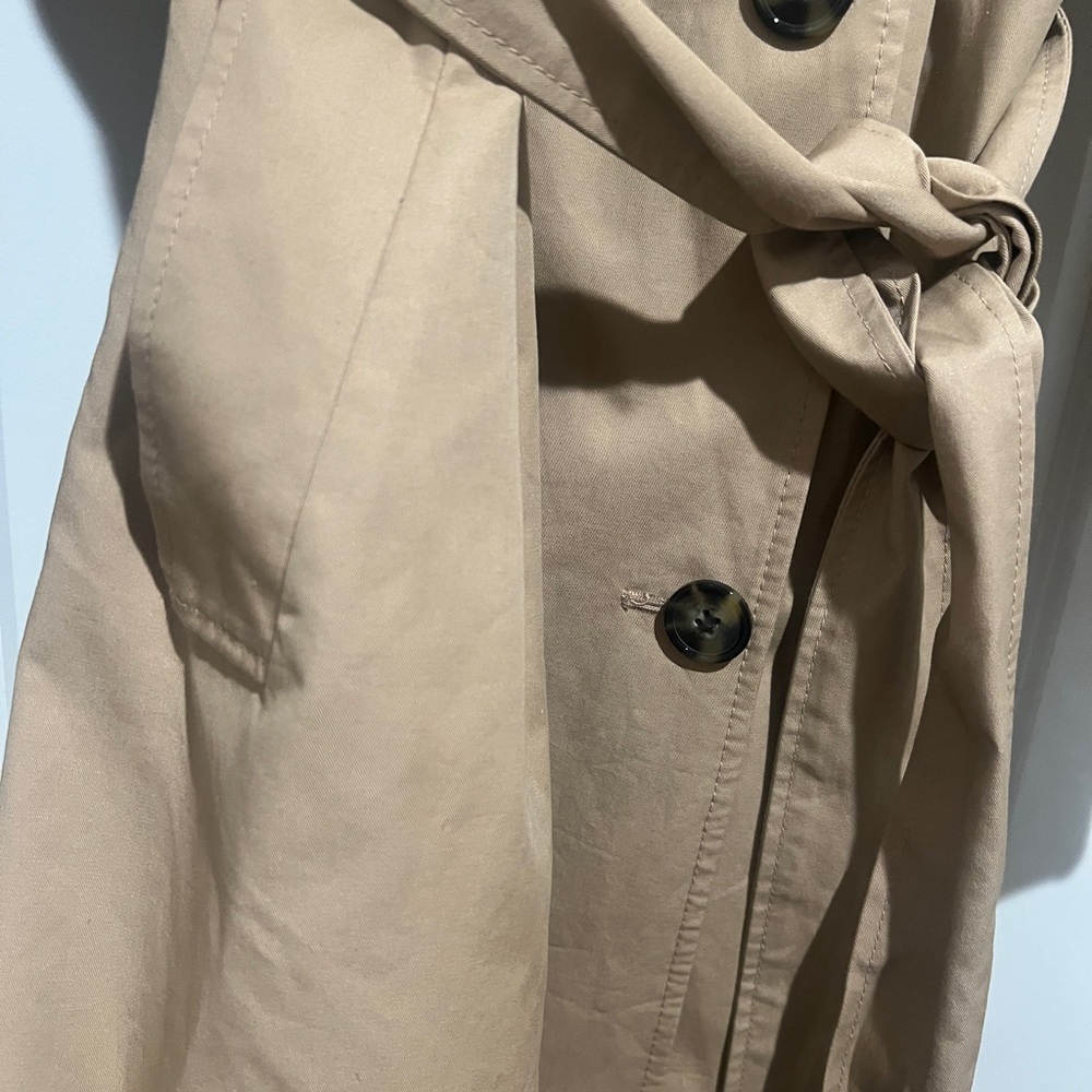 H&M Tan Belted Trench Coat - Picture 4 of 10